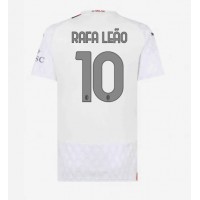 Camiseta AC Milan Rafael Leao #10 Visitante Equipación para mujer 2023-24 manga corta